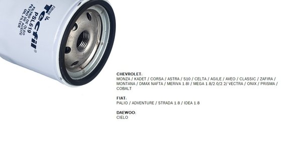 Imagen de FILTRO DE ACEITE CHEVROLET MONZA/KADETT/CORSA/S10